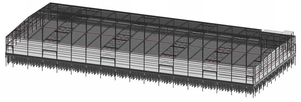 3D structural model of the LOGOS Bac Ninh warehouse