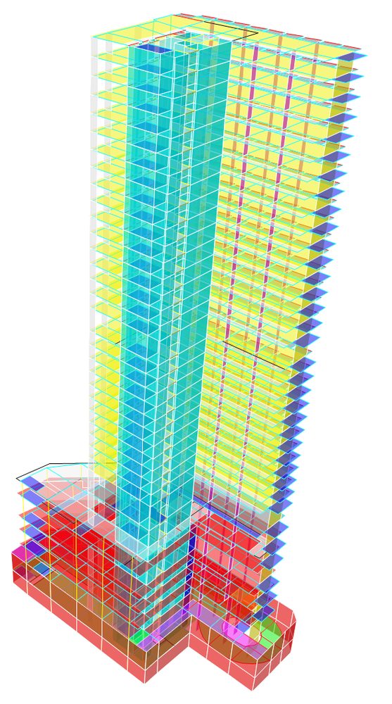 3D structural model of Ngo May Hotel